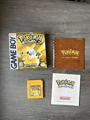 Pokémon Yellow Version Special Pikachu Edition Nintendo Game Boy CIB • $279