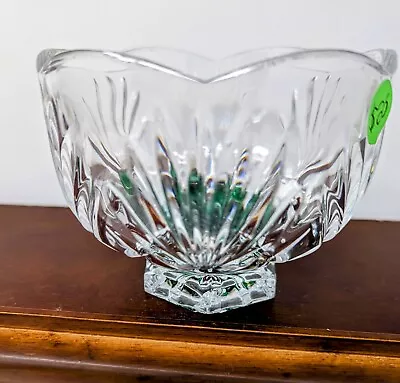 Poland Clear Crystal  Rose Bowl Candle Bowl • $25