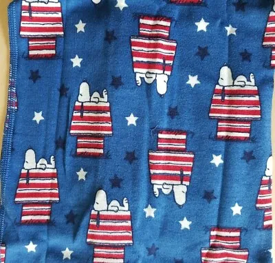 Nwot Hanna Andersson Peanuts Snoopy Stars Stripes Shortie Sleeper Pajamas 90 3t • $29.99