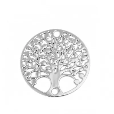 £5 • Buy Tree Of Life Conectors Pendant Charms Tibetan Silver 20mm Pack Of 50