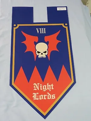 Warhammer 30K Night Lords Legion Small Banner • $59.01