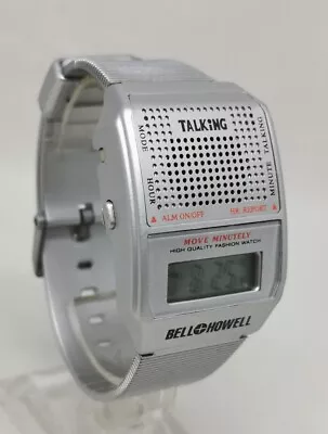 £15 • Buy Bell Howell Talking Watch Ultra Rare New Battery Digital Space Age Looking Watch