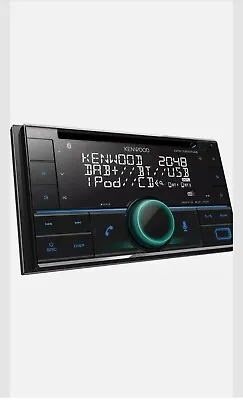 Kenwood DPX-7300DAB Double Din Bluetooth DAB+ AUX USB IPhone Car Van Stereo • £89.99
