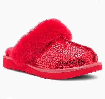 New Ugg Cozy II Gel Hearts Girls Slippers Size 4 • $49