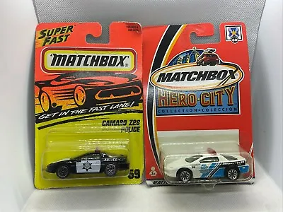 Matchbox Chevrolet Camaro Z-28 Police 2 Versions Hero City & Superfast • $7.50