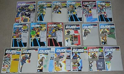 1980s-1990s Vintage GI Joe Lot ARAH 3.75 Figure File Card Full Uncut Cardbacks • $109.99