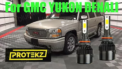 LED YUKON DENALI XL1500 2001-2006 Headlight Kit 9005 White CREE Bulbs Low Beam • $25.05