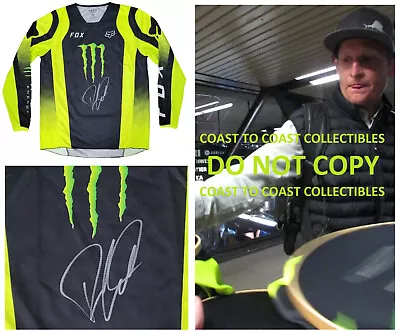 Ricky Carmichael Signed Monster Jersey Proof Autographed Supercross Motocross • $349.99