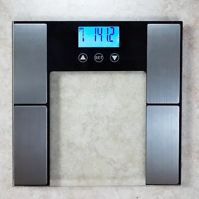 $16 • Buy Digital Glass Scale Body Analyzer-Tracks Fat Weight Hydration Muscle/Bone Mass