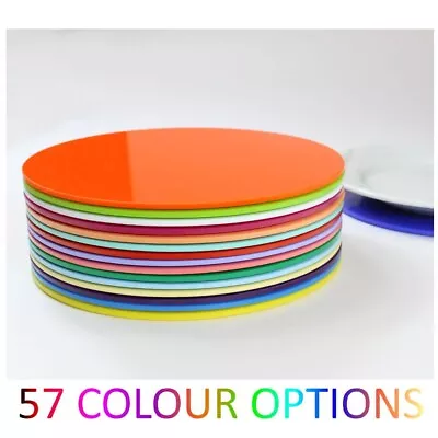 £6.45 • Buy Plastic Placemat Acrylic Placemats Colour Kitchen Dining Table Mix & Match Round