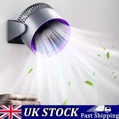 Wall Mounted/Table Electric Fan 4000mAh 3 Speed USB Rechargeable (Grey) • £23.79