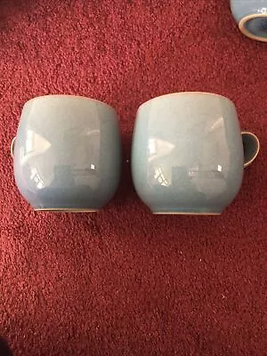 £18.99 • Buy Denby Azure Small Curve Mugs X 2