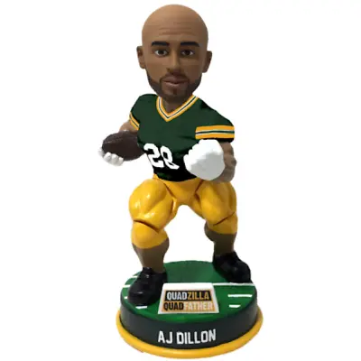 2023 AJ Dillon Bobblehead Green Bay Packers (with AR) Home Green Uniform • $49.85