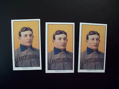 Three T-206 Honus Wagner Piedmont Reprint Baseball Cards Tobacco Card • $1.95