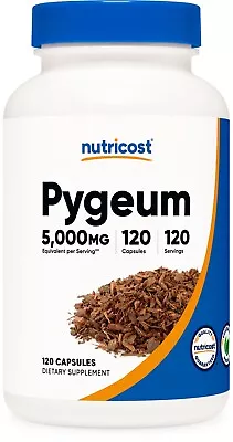 Nutricost Pygeum 5000mg 120 Capsules- Vegetarian Capsules Non-GMO Gluten Free • $13.95