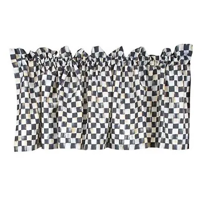 MacKenzie Childs Courtly Check Cafe Valance • $120