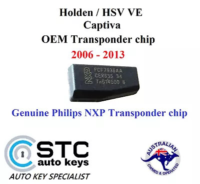 Oem Genuine Hsv Holden Commodore Ve Wm Statesman Captiva 46 Transponder Key Chip • $24.45