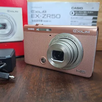 [NEAR MINT+] CASIO EXILIM HIGH SPEED EX-ZR50 Pink 16.1MP Digital Camera JAPAN • $285.99