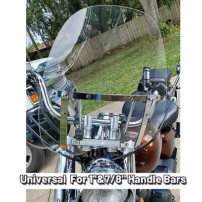 For Kawasaki Vulcan VN 500 750 800 900 1500 1600 1700 Large Windshield 19 X17  • $61.99