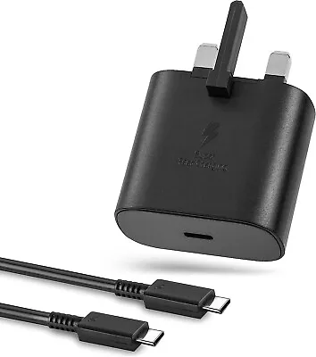 £11.99 • Buy 25W Super Fast Charger Adapter Plug & Cable For Samsung Galaxy S23 S22 S21 S20