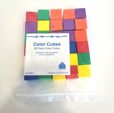 Teacher Created Resources Foam Color Cubes 1 In 30 Pieces • $10.95