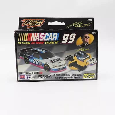 Nascar Jeff Burton Car #99 & Garage Mega Bloks 27 Pcs 1:58 Scale • $14.99