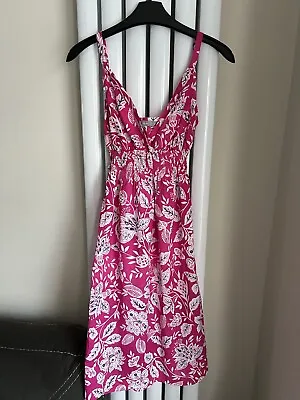 M&S Per Una - Ladies / Womens Pink Light Summer Dress - Size S ( Small ) • £5.99