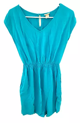 Mossimo Junior's Turquoise Blue Casual Short DRESS Small Sleeveless Pockets • $3