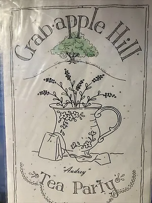 Crabapple Hill Hand Embroidery Pattern #535 Tea Party  Audrey  Meg Hawkey • $5.50