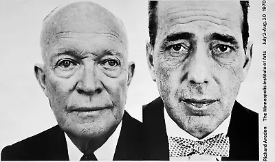 Richard Avedon Exhibition Poster / Eisenhower And Bogart 19  X 23  • $175