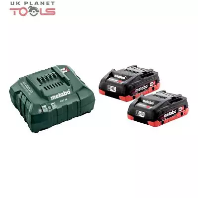Metabo 18V LIHD 2 X 4.0Ah Compact Batteries With ASC 55 Charger • £158.96