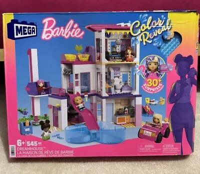 NEW MEGA Barbie Color Reveal Dream House Building Blocks Bloks Toys Playset 545p • $55