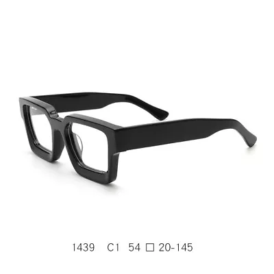 New Thick Acetate Square Eyeglass Frames Polarized Sun Glasses Retro Spectacles • $25.99