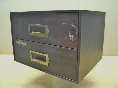 Vintage C&E Marshall Industrial Tool Parts Storage Bin Drawer Organizer Cabinet • $89.99