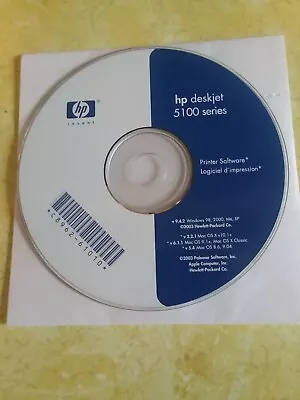 Set Up CD-ROM For HP Deskjet 5100 Series Printer Software • $8.99