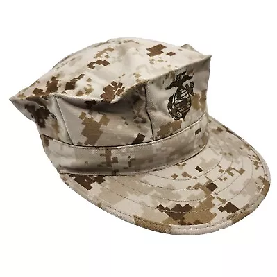 NEW! Size SMALL USMC Marine Corps Desert MARPAT Uniform Hat Cap Garrison Cover • $15.99