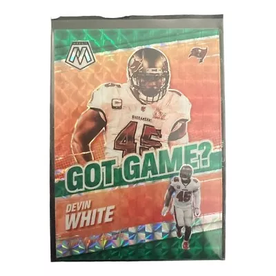 2021 Panini Mosaic Got Game? #gg-25 - Devin White - Green Prizm • $1.99