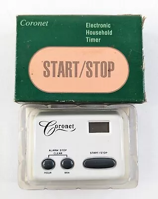 Vintage Coronet Kitchen Electronic Household Timer - Digital NOS • $9.97