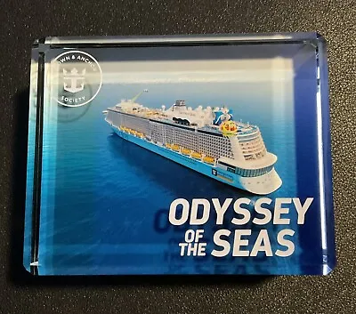 ROYAL CARIBBEAN Cruise Crystal Block 3-D Of ODYSSEY Of The Seas Cruise Ship • $163.50