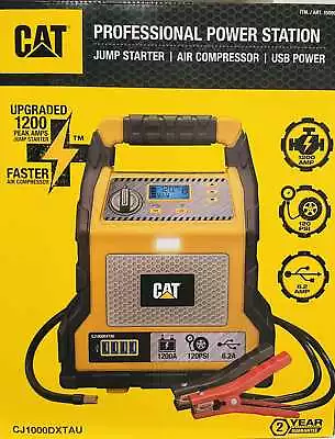 CAT Jump Starter & Air Compressor Professional Grade Power Station 1200 Peak Amp • $198.98