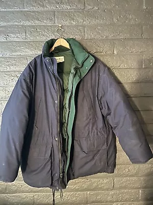 Eddie Bauer Vintage Mens Sz XL Ridgeline Goose Down Parka Coat USA MADE • $45