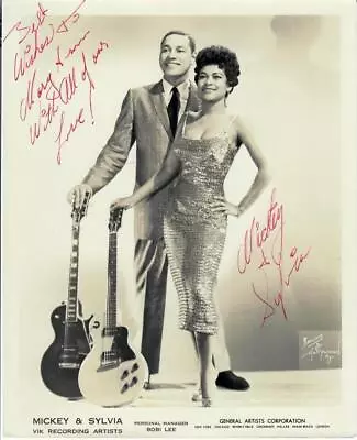 Mickey And Sylvia Signed 8x10 Autographed Photo Picture Love Is Strange With COA • $147