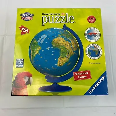 Ravensburger Children's Globe 3D Puzzle 180 Pcs Display Stand Learn Geography  • $14.09