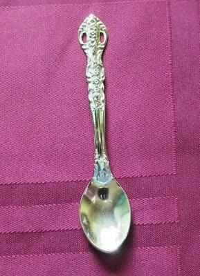 Vintage Gold Tone Stainless Steel Decorative Miniature Spoon 3 7/8  Long • $5.95