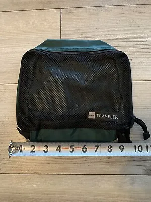 LL Bean Personal Organizer Toiletry Bag Nylon Travel Green • $7.99