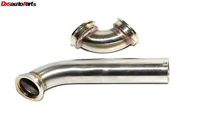 $42.99 • Buy 38MM V-band Wastegate Exhaust Dump Tube Pipe+44MM 90 Degree Elbow Inlet Adapter