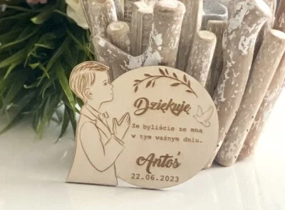 £4.99 • Buy Pierwsza Komunia Swieta,Magnes ,First Holy Communion,Wooden Plaque,Gift,Keepsake