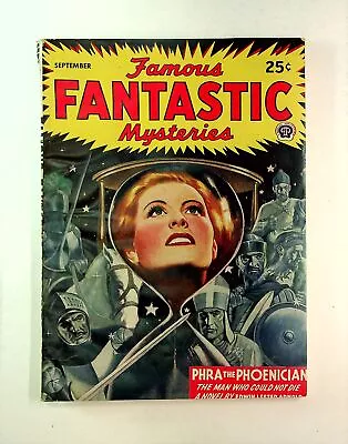 Famous Fantastic Mysteries Pulp Sep 1945 Vol. 6 #6 GD/VG 3.0 TRIMMED • $18.50