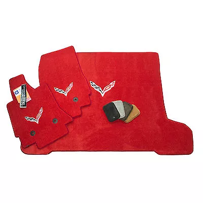 $372.99 • Buy NEW Chevrolet Corvette C7 Floor Mats &  Cargo Mat Adrenaline Red Nice In-Stock