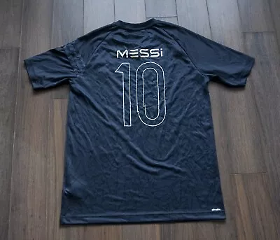 Lionel Messi Adidas T Shirt Jersey Polyester Blue Youth XL /Men M  *g1103a4 • $36.79